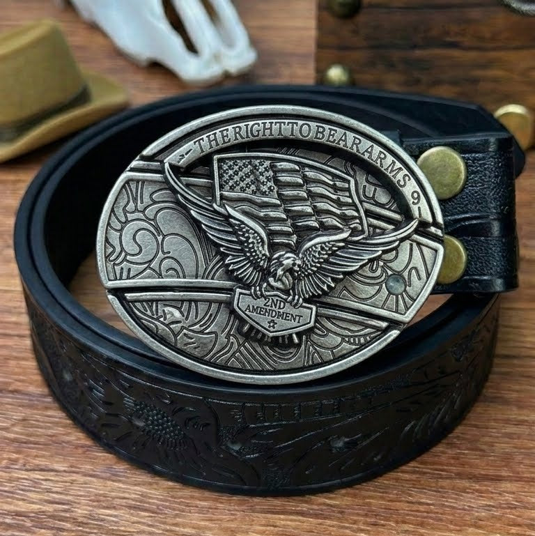 T-Black Leather Belts