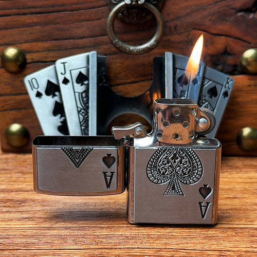 D-TOPACC Lighter Black Leather Belt
