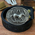 T-Black Leather Belts