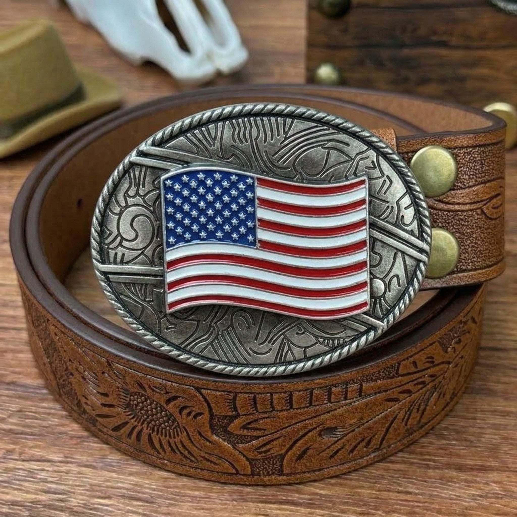 T-Brown Leather Belts