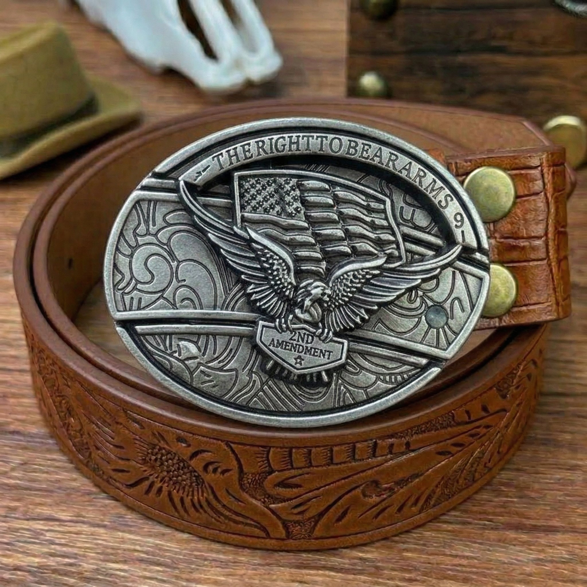 T-Brown Leather Belts