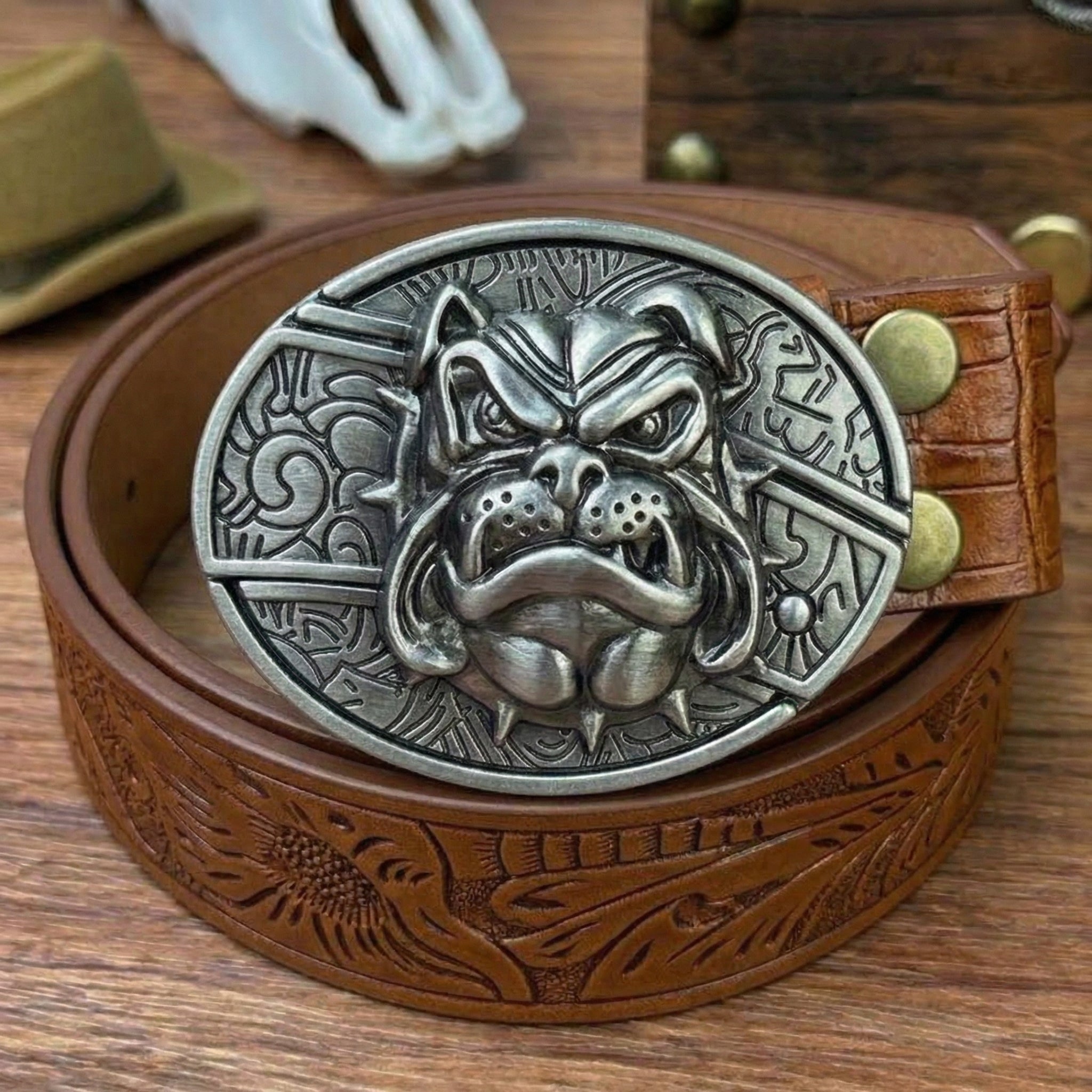 T-Brown Leather Belts