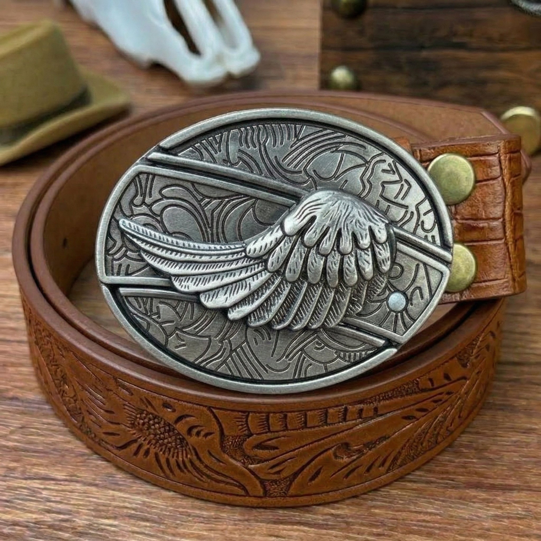 T-Brown Leather Belts