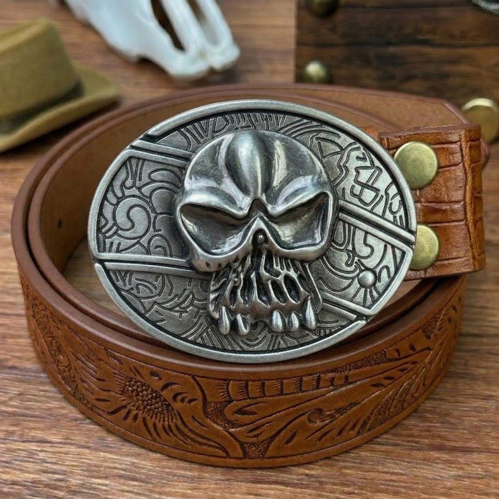 T-Brown Leather Belts