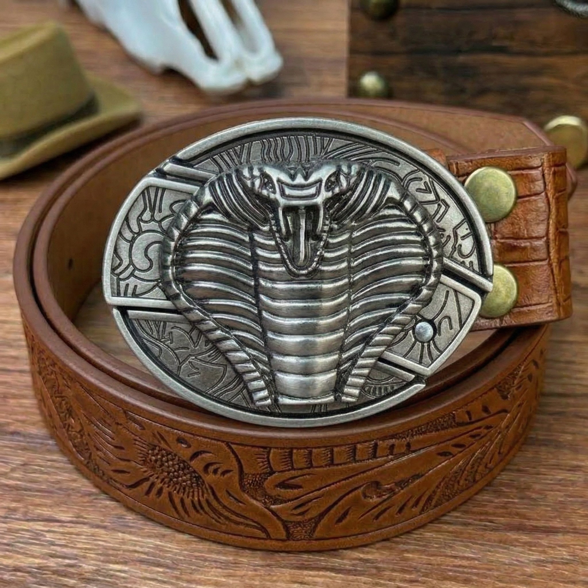 T-Brown Leather Belts