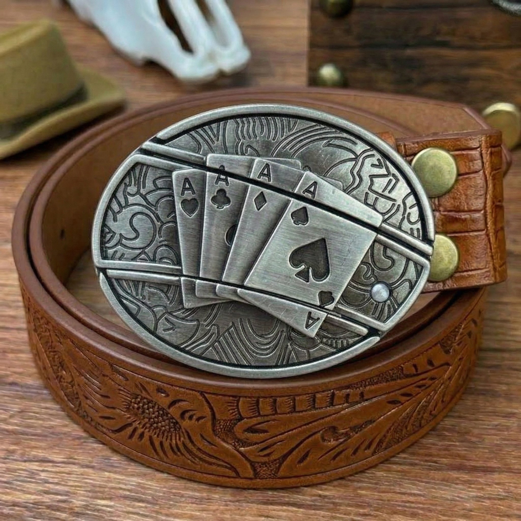 T-Brown Leather Belts