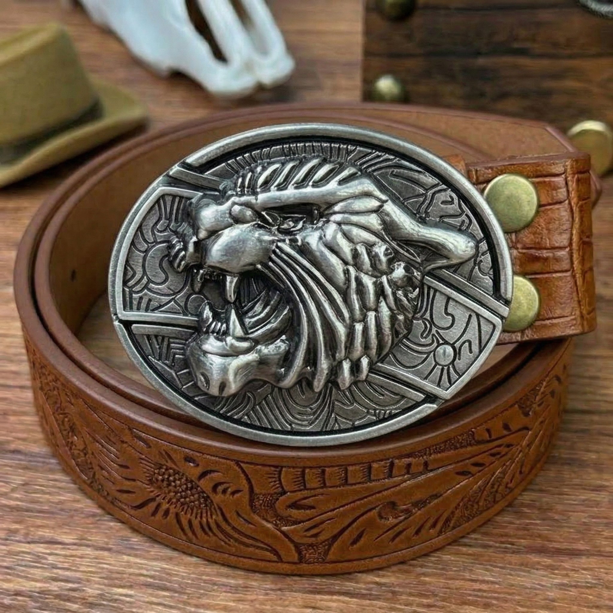 T-Brown Leather Belts