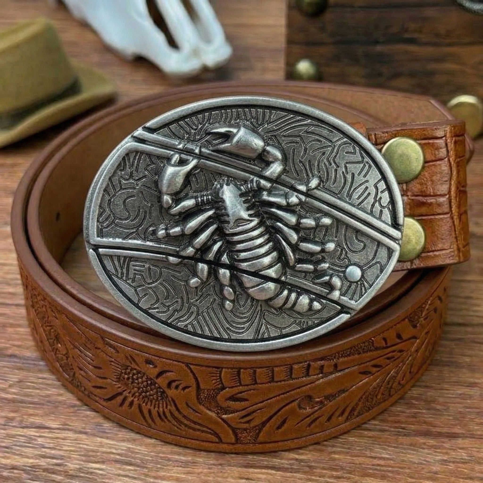 T-Brown Leather Belts