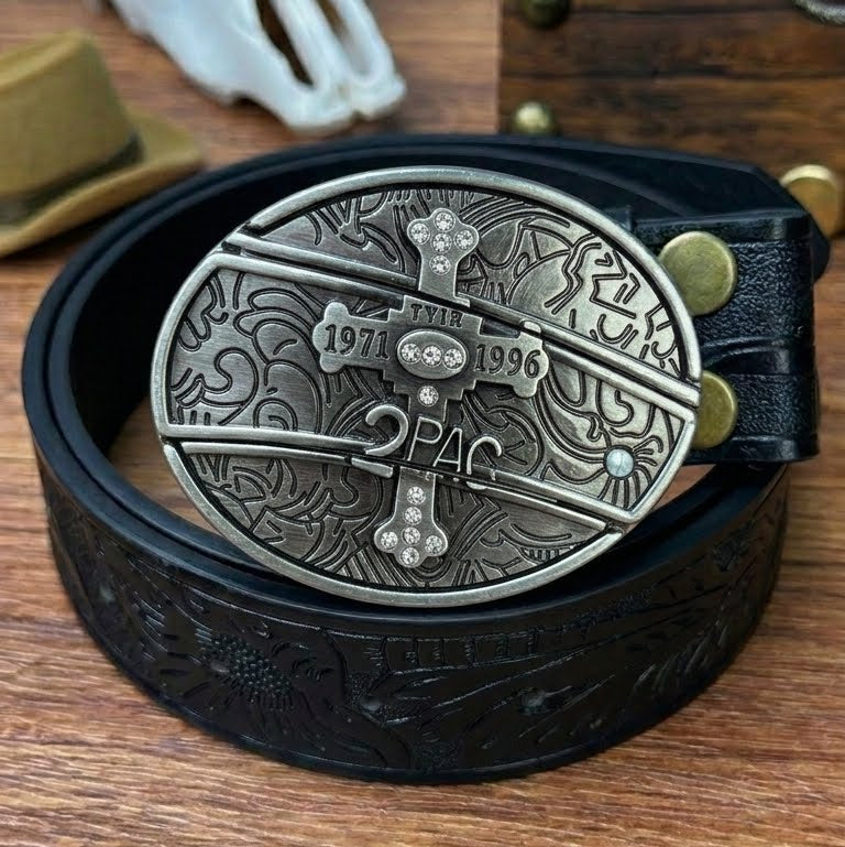 T-Black Leather Belts