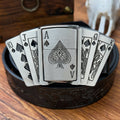 D-TOPACC Lighter Black Leather Belt