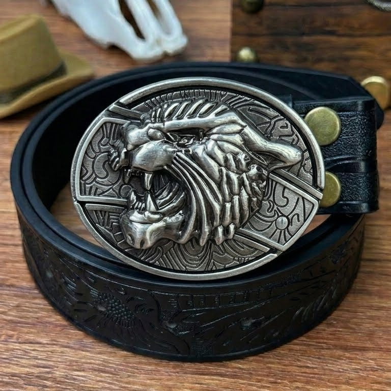 T-Black Leather Belts