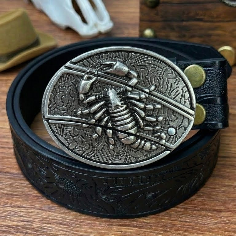 T-Black Leather Belts
