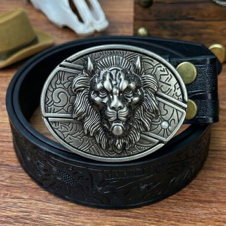 T-Black Leather Belts