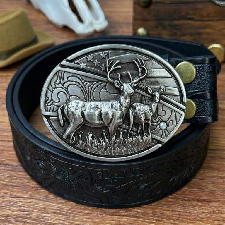 T-Black Leather Belts