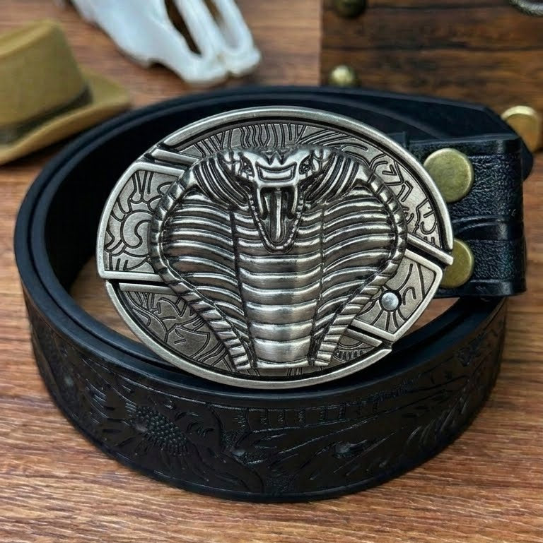 T-Black Leather Belts