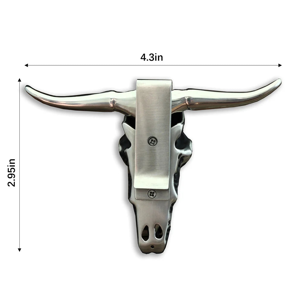 X-Turquoise Longhorn Skull Necklace Buckle