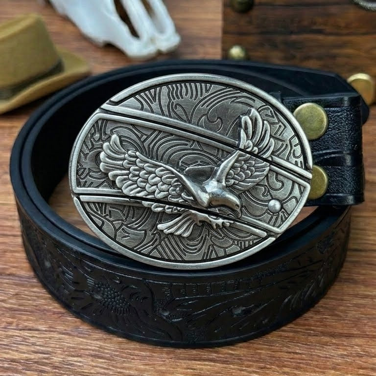 T-Black Leather Belts