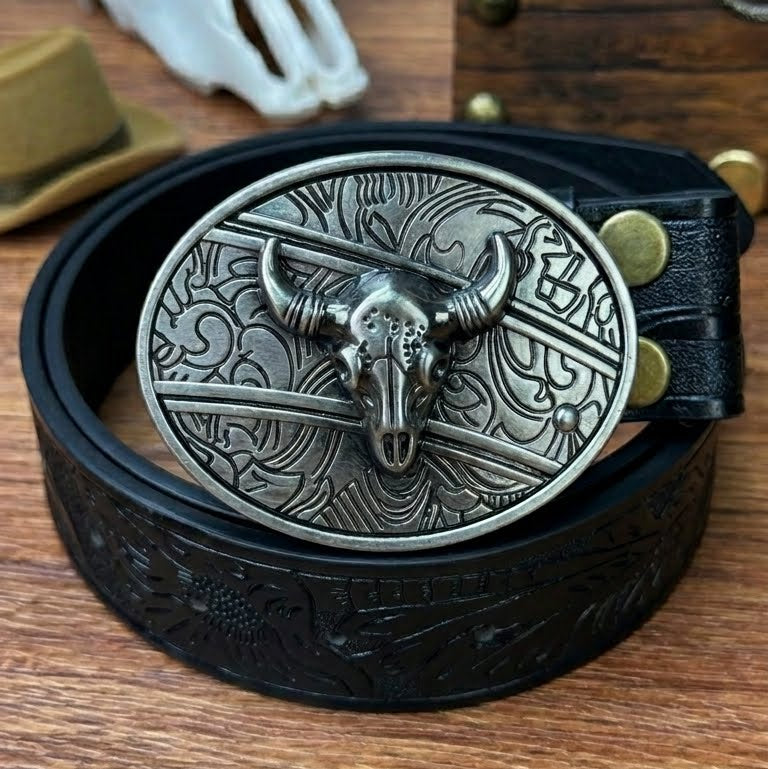 T-Black Leather Belts