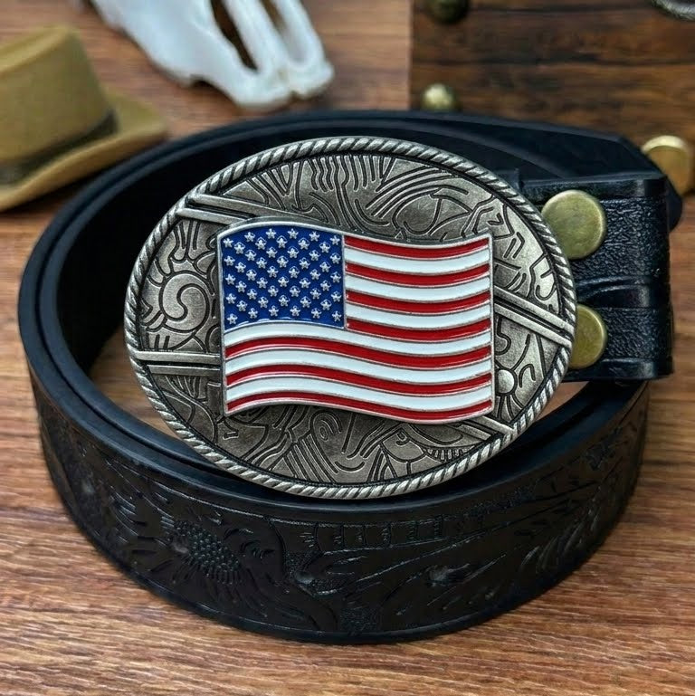 T-Black Leather Belts