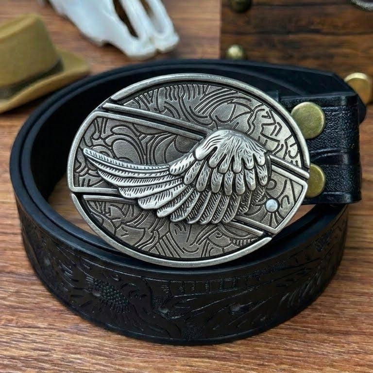 T-Black Leather Belts